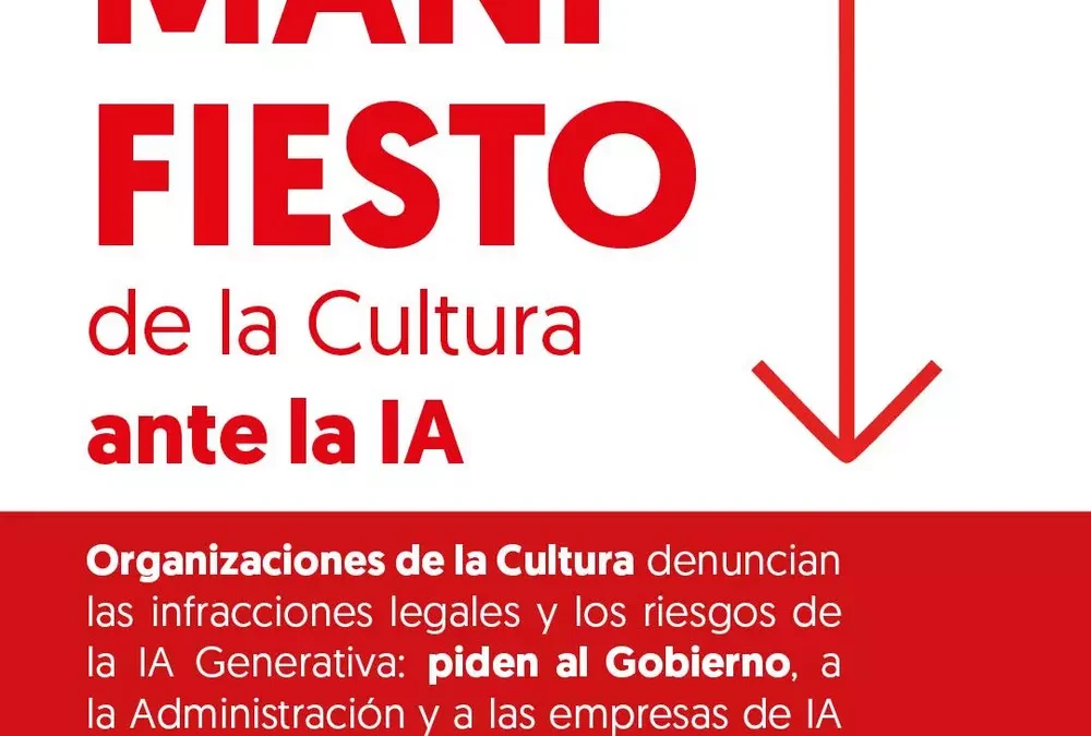 Por el respeto de los derechos fundamentales de los y las profesionales de la Cultura ante la irrupción de la Inteligencia Artificial Generativa